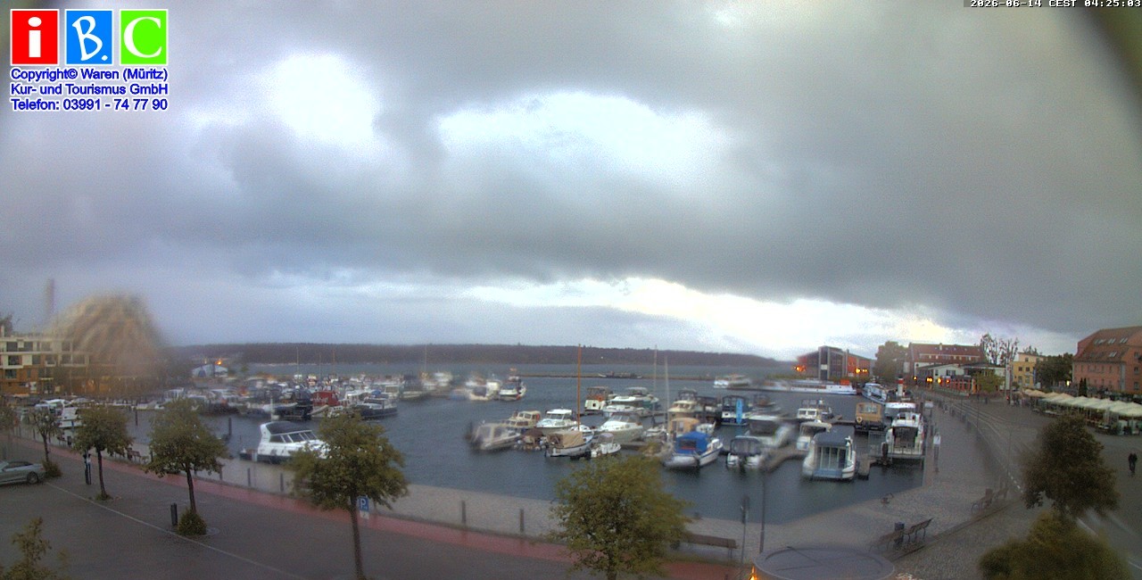 Archiv Foto Webcam Yachthafen Waren an der Müritz