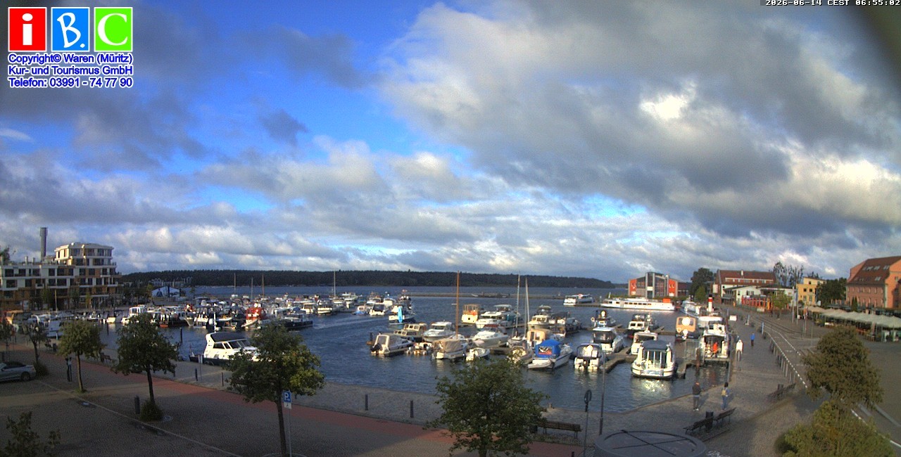Archiv Foto Webcam Yachthafen Waren an der Müritz