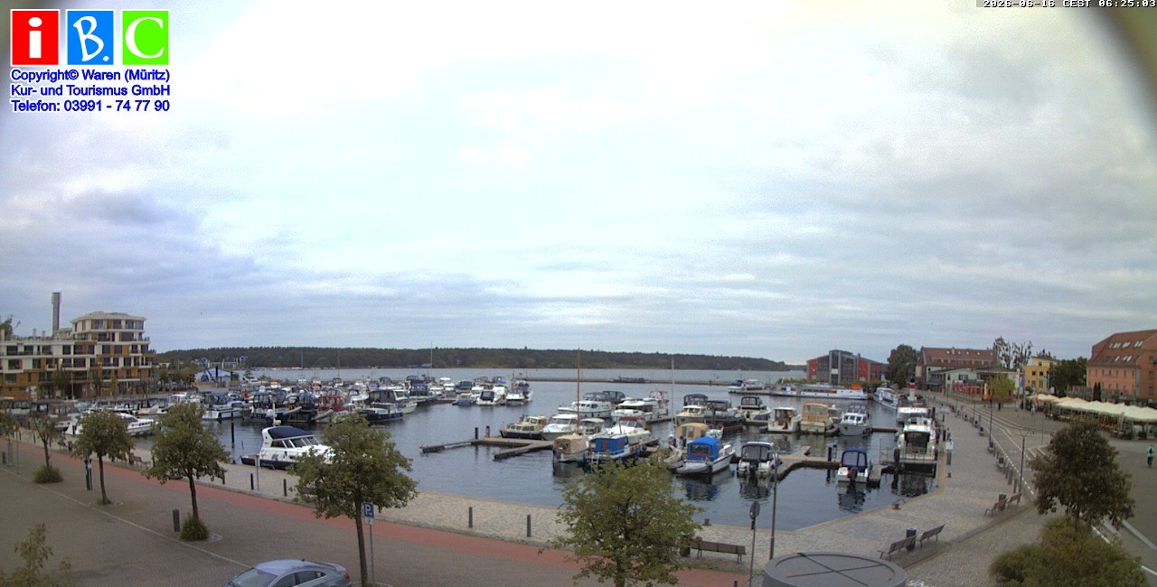 Archiv Foto Webcam Yachthafen Waren an der Müritz