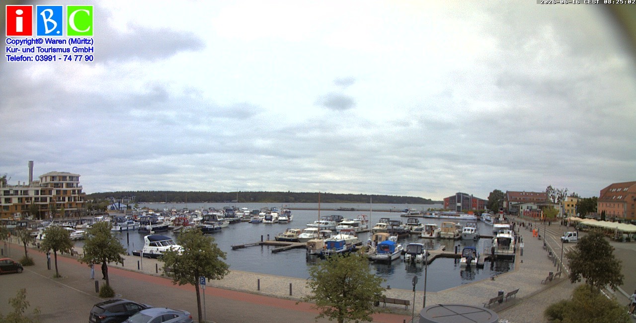 Archiv Foto Webcam Yachthafen Waren an der Müritz