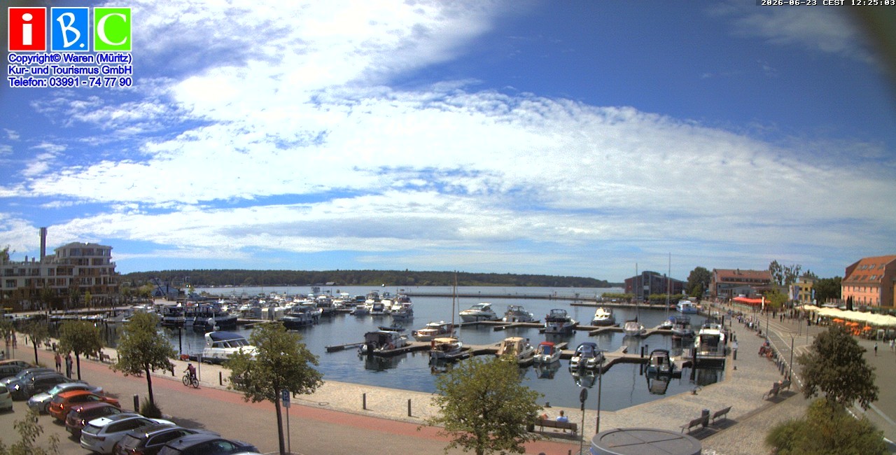 Archiv Foto Webcam Yachthafen Waren an der Müritz
