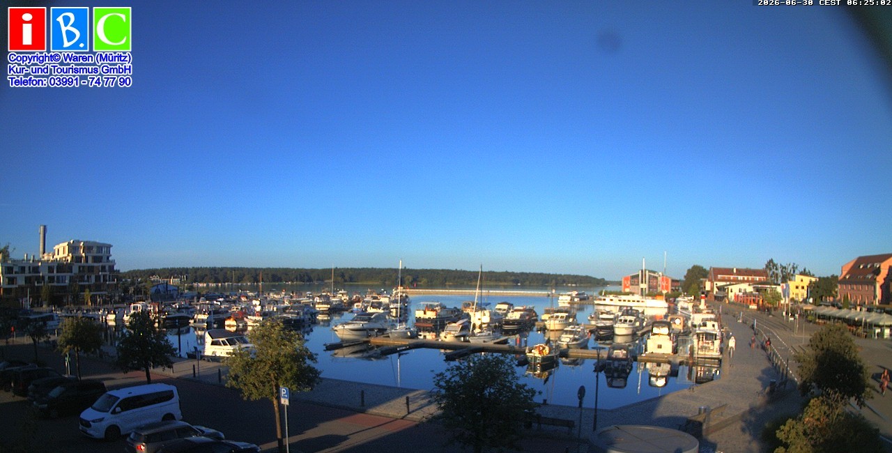 Archiv Foto Webcam Yachthafen Waren an der Müritz