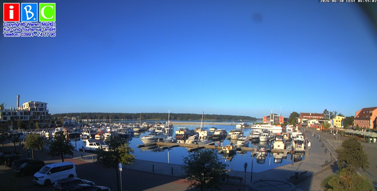 Archiv Foto Webcam Yachthafen Waren an der Müritz