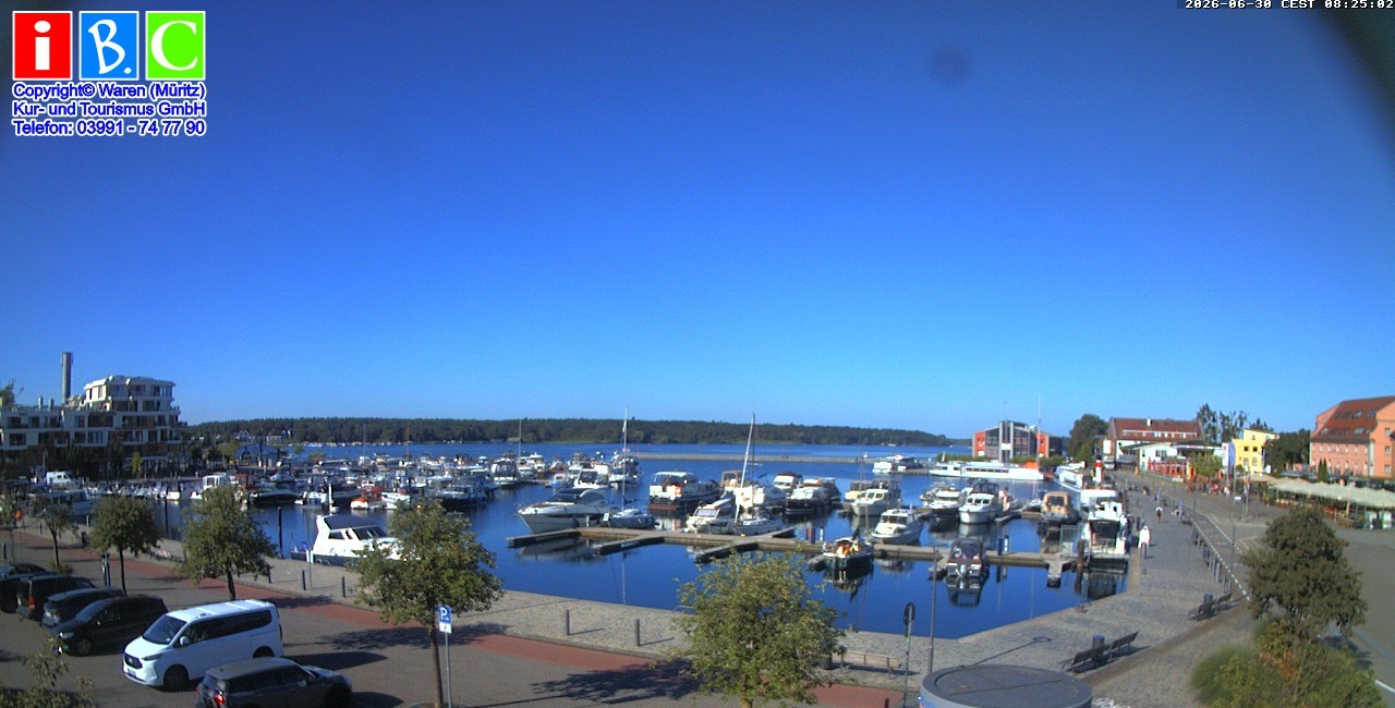 Archiv Foto Webcam Yachthafen Waren an der Müritz