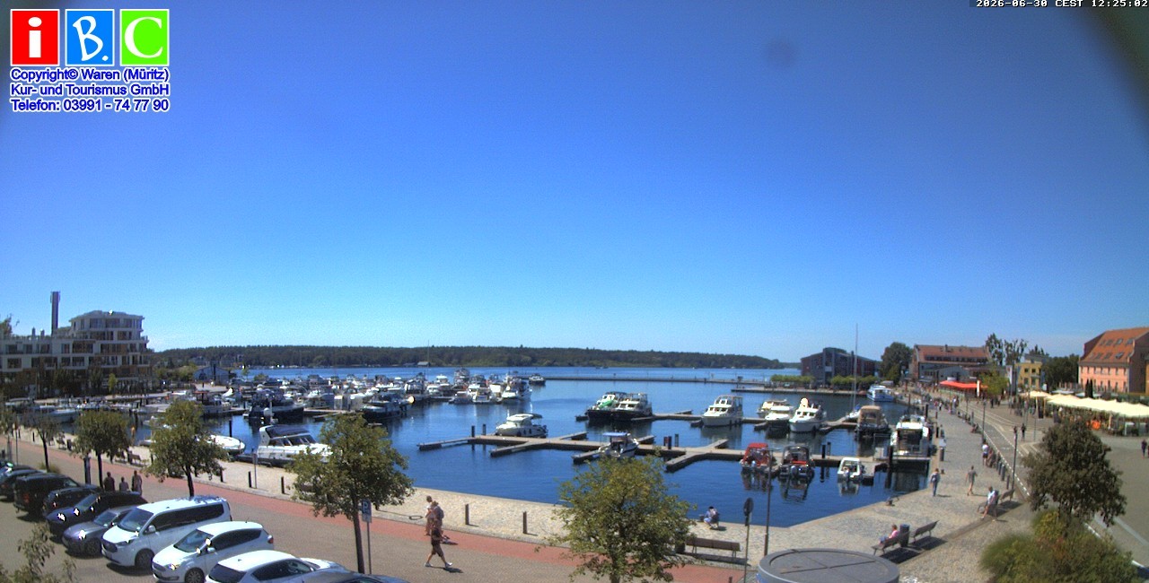 Archiv Foto Webcam Yachthafen Waren an der Müritz