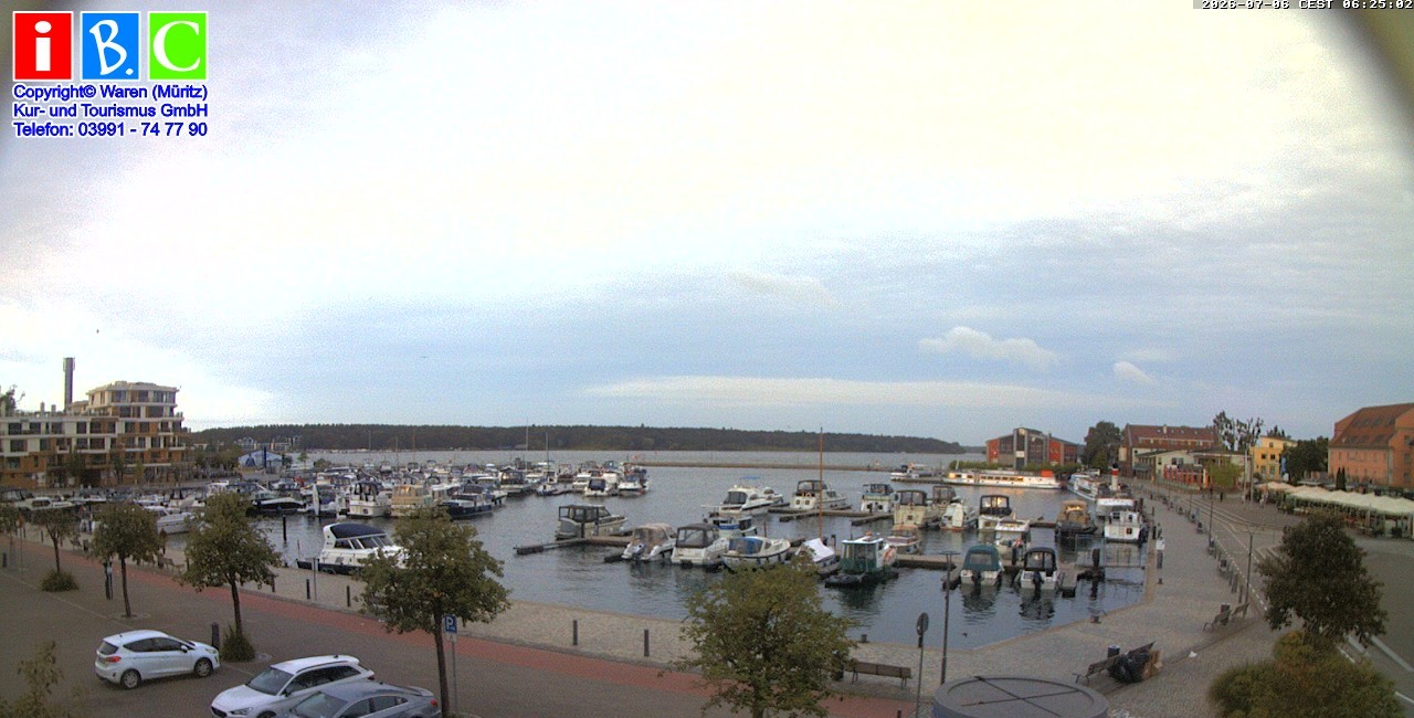 Archiv Foto Webcam Yachthafen Waren an der Müritz