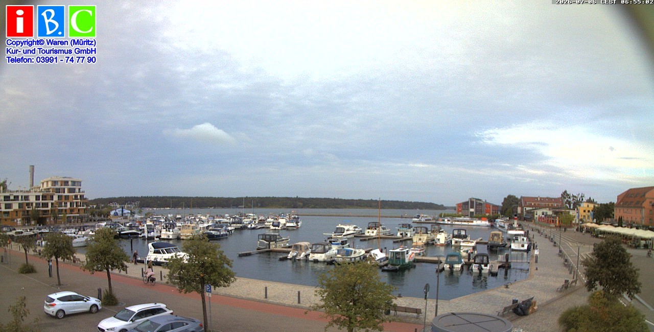 Archiv Foto Webcam Yachthafen Waren an der Müritz