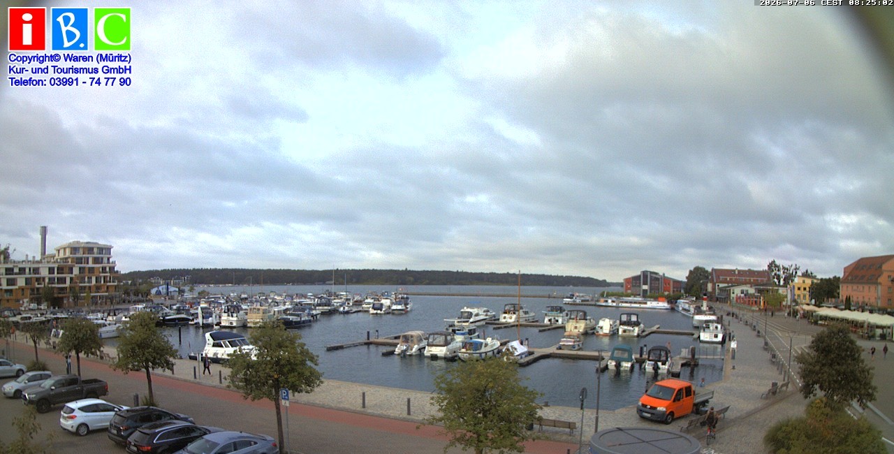 Archiv Foto Webcam Yachthafen Waren an der Müritz