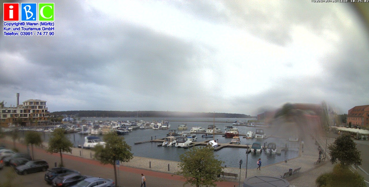 Archiv Foto Webcam Yachthafen Waren an der Müritz