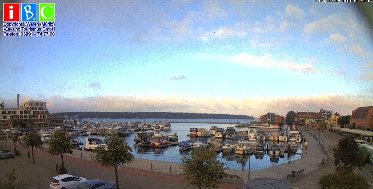 Archiv Foto Webcam Yachthafen Waren an der Müritz