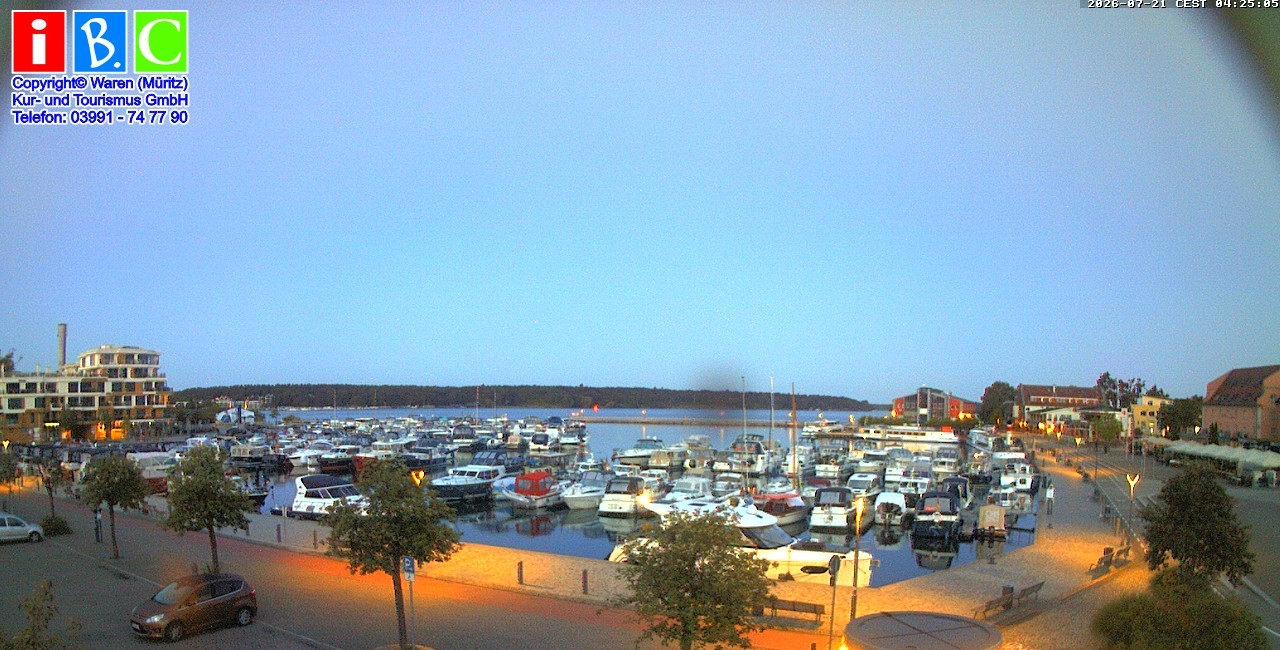 Archiv Foto Webcam Yachthafen Waren an der Müritz