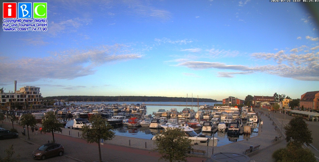 Archiv Foto Webcam Yachthafen Waren an der Müritz