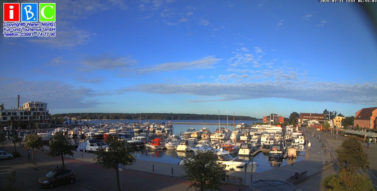 Archiv Foto Webcam Yachthafen Waren an der Müritz