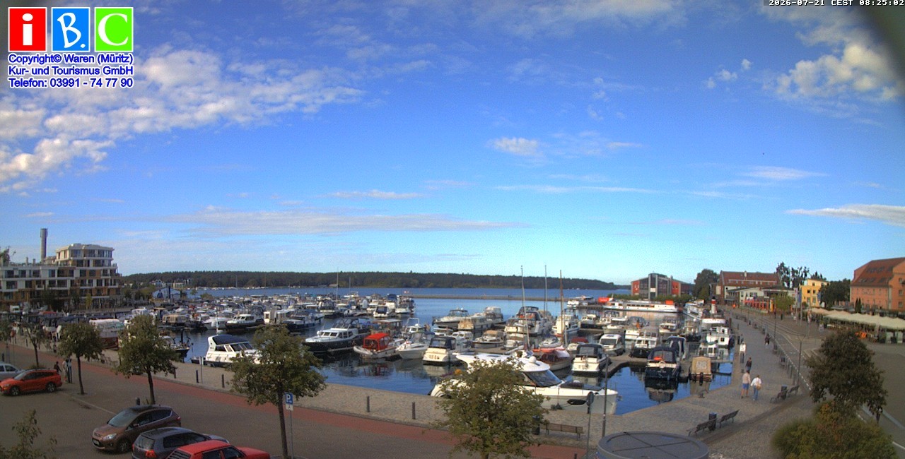 Archiv Foto Webcam Yachthafen Waren an der Müritz