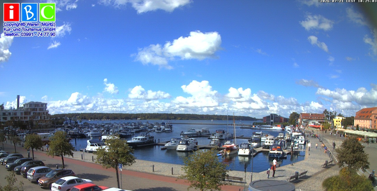 Archiv Foto Webcam Yachthafen Waren an der Müritz