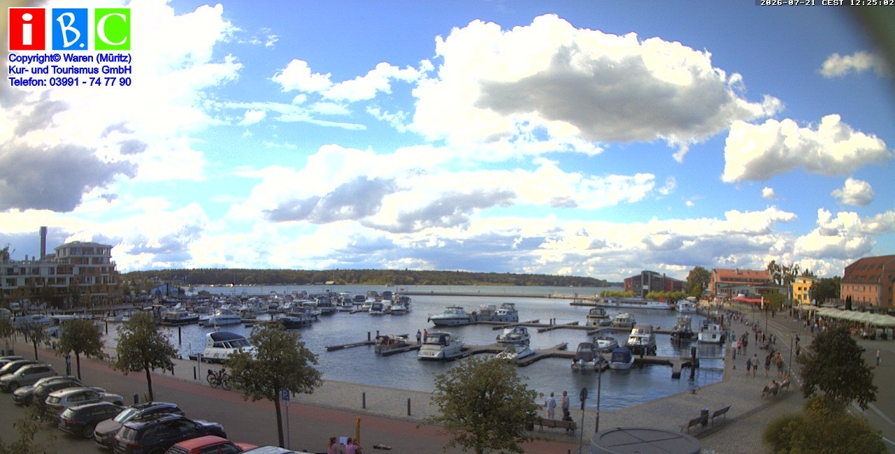 Archiv Foto Webcam Yachthafen Waren an der Müritz