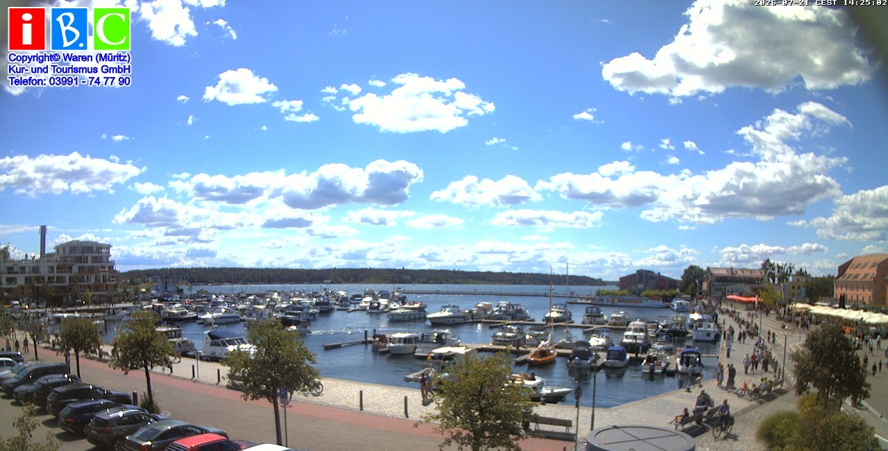 Archiv Foto Webcam Yachthafen Waren an der Müritz