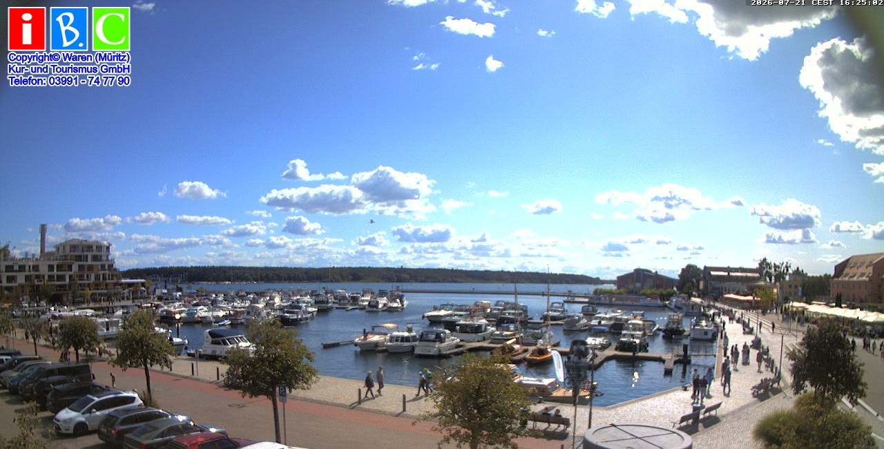 Archiv Foto Webcam Yachthafen Waren an der Müritz