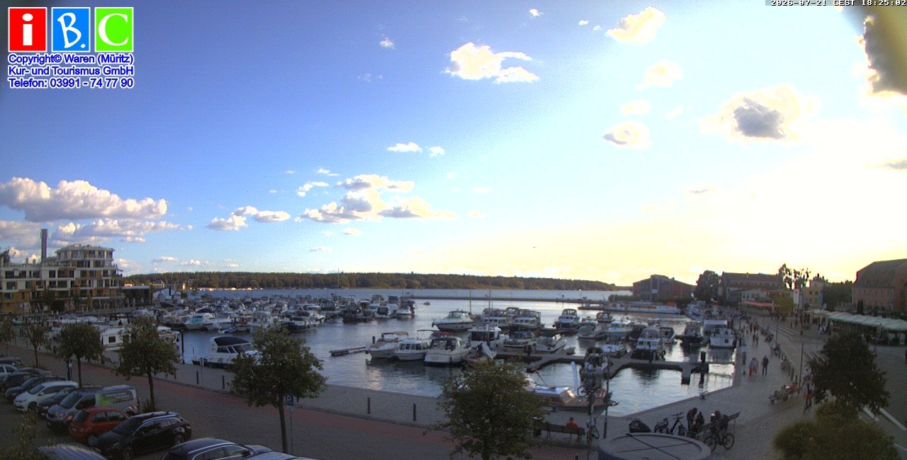 Archiv Foto Webcam Yachthafen Waren an der Müritz