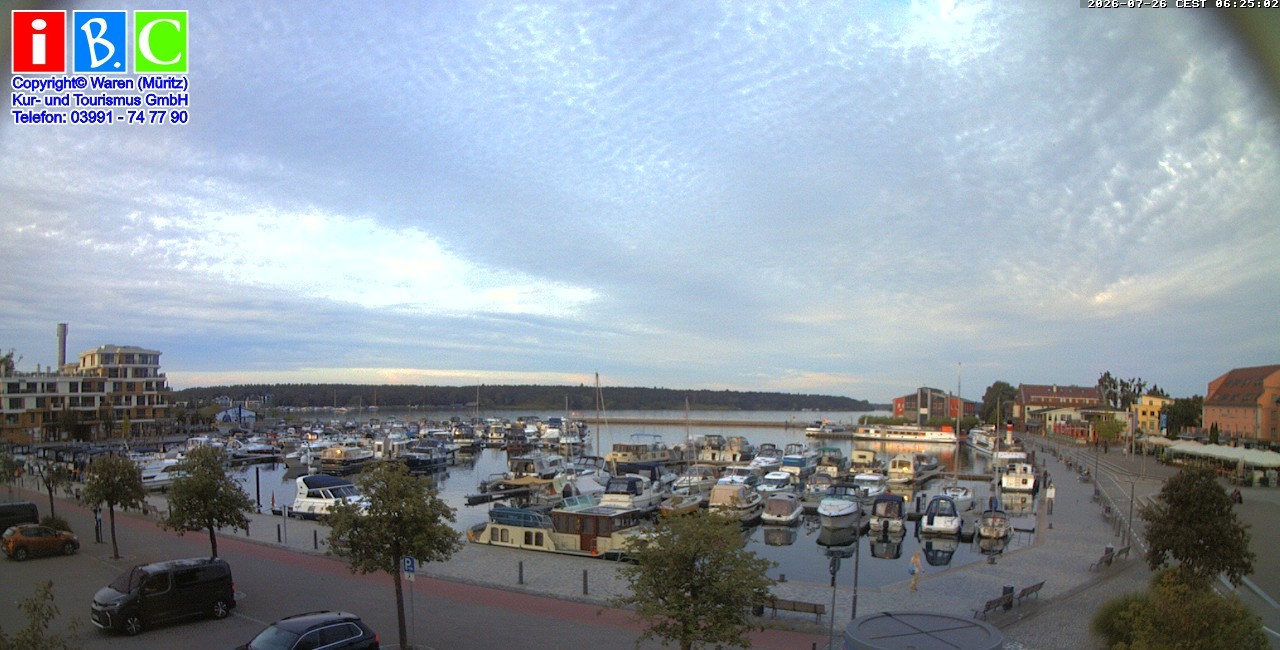 Archiv Foto Webcam Yachthafen Waren an der Müritz