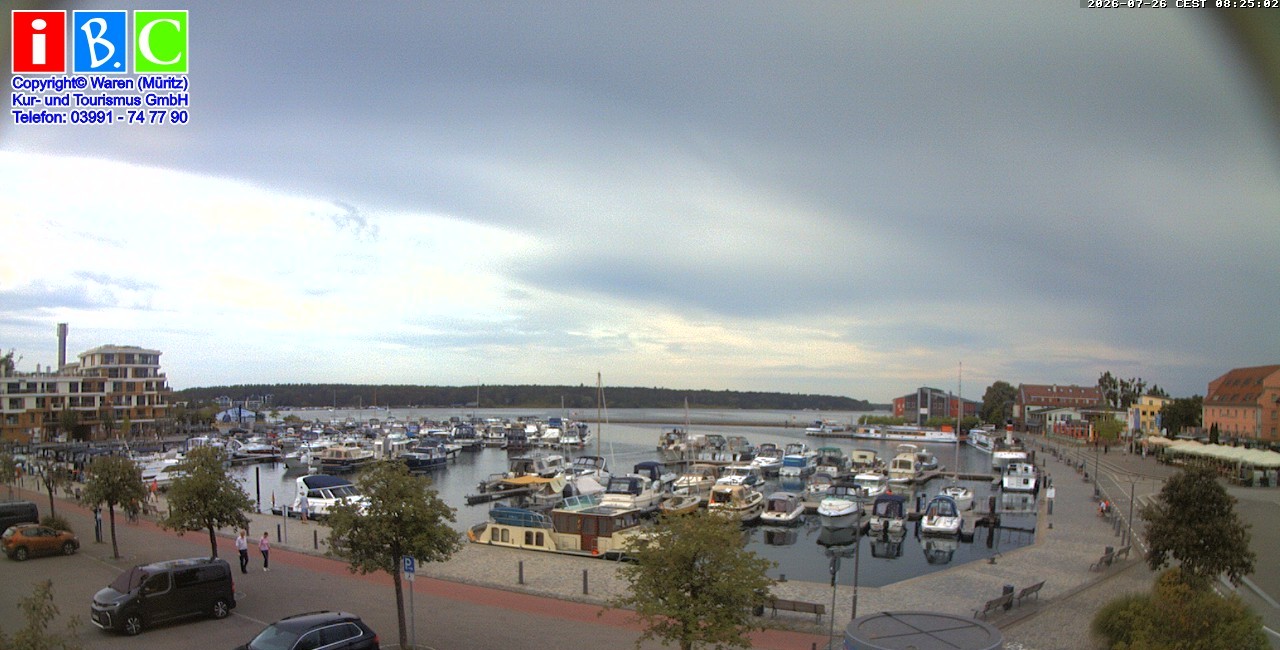 Archiv Foto Webcam Yachthafen Waren an der Müritz