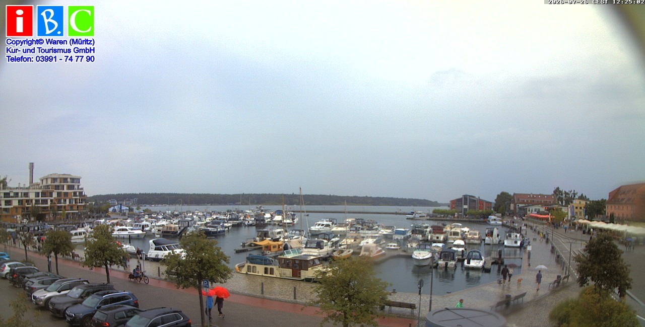 Archiv Foto Webcam Yachthafen Waren an der Müritz