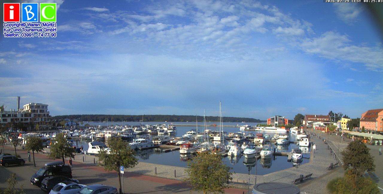 Archiv Foto Webcam Yachthafen Waren an der Müritz