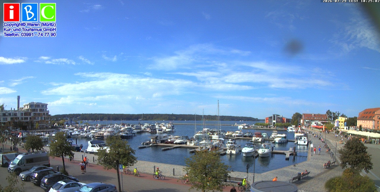 Archiv Foto Webcam Yachthafen Waren an der Müritz
