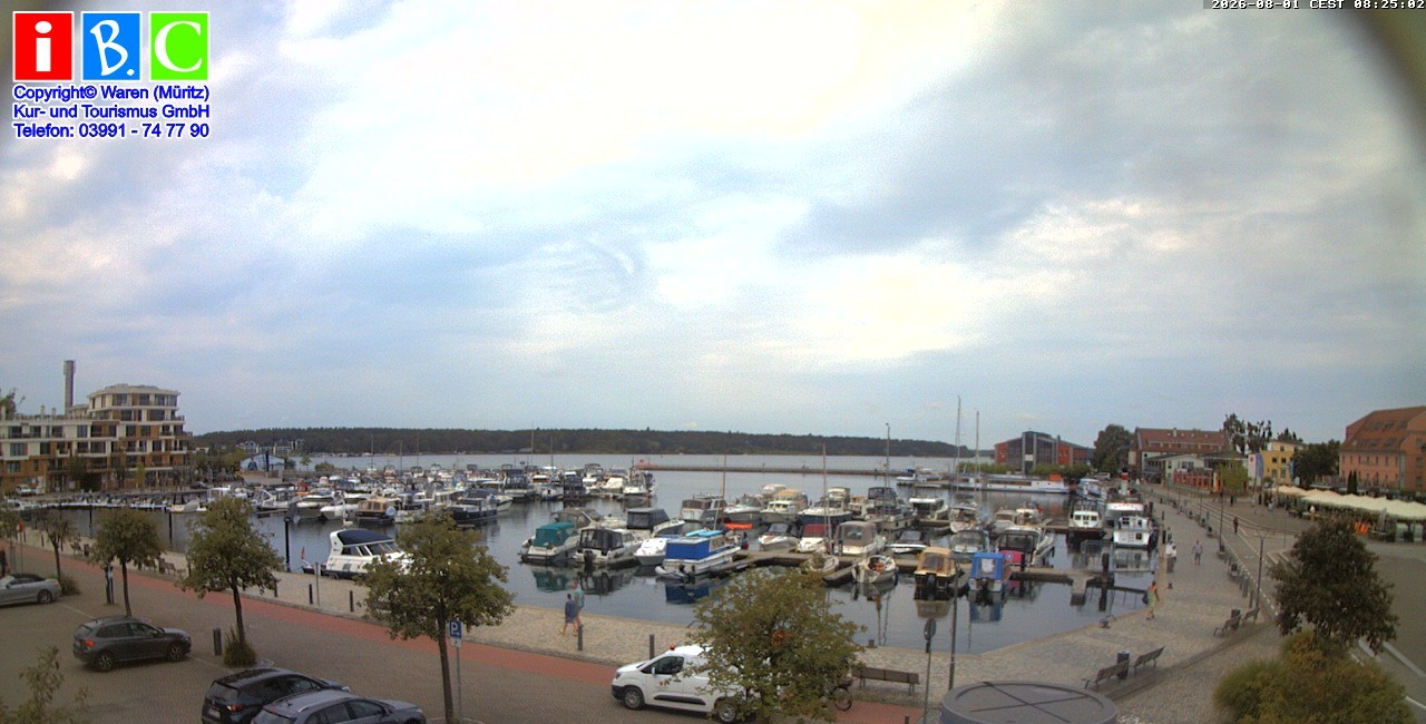 Archiv Foto Webcam Yachthafen Waren an der Müritz