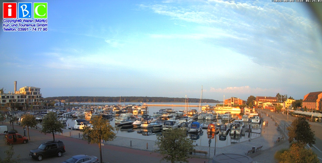 Archiv Foto Webcam Yachthafen Waren an der Müritz