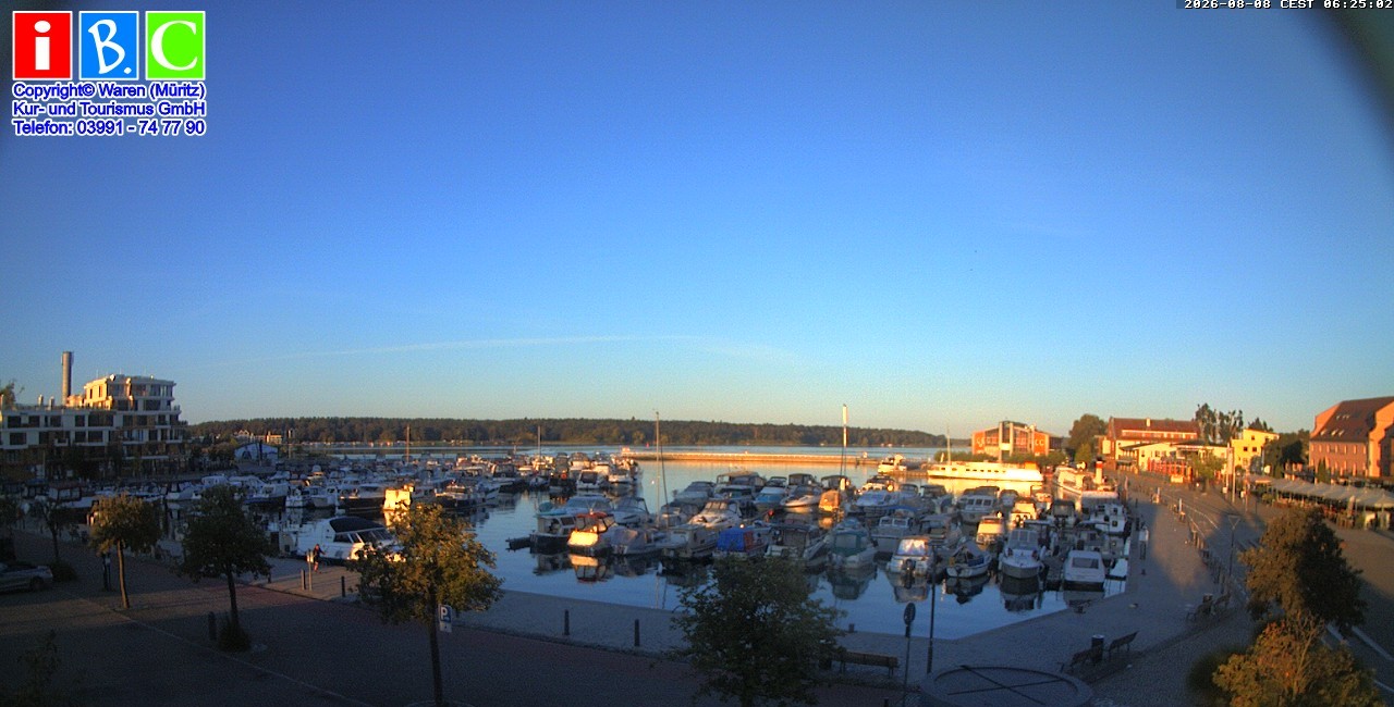 Archiv Foto Webcam Yachthafen Waren an der Müritz
