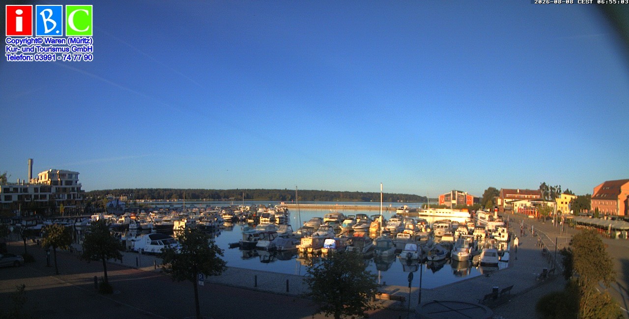 Archiv Foto Webcam Yachthafen Waren an der Müritz