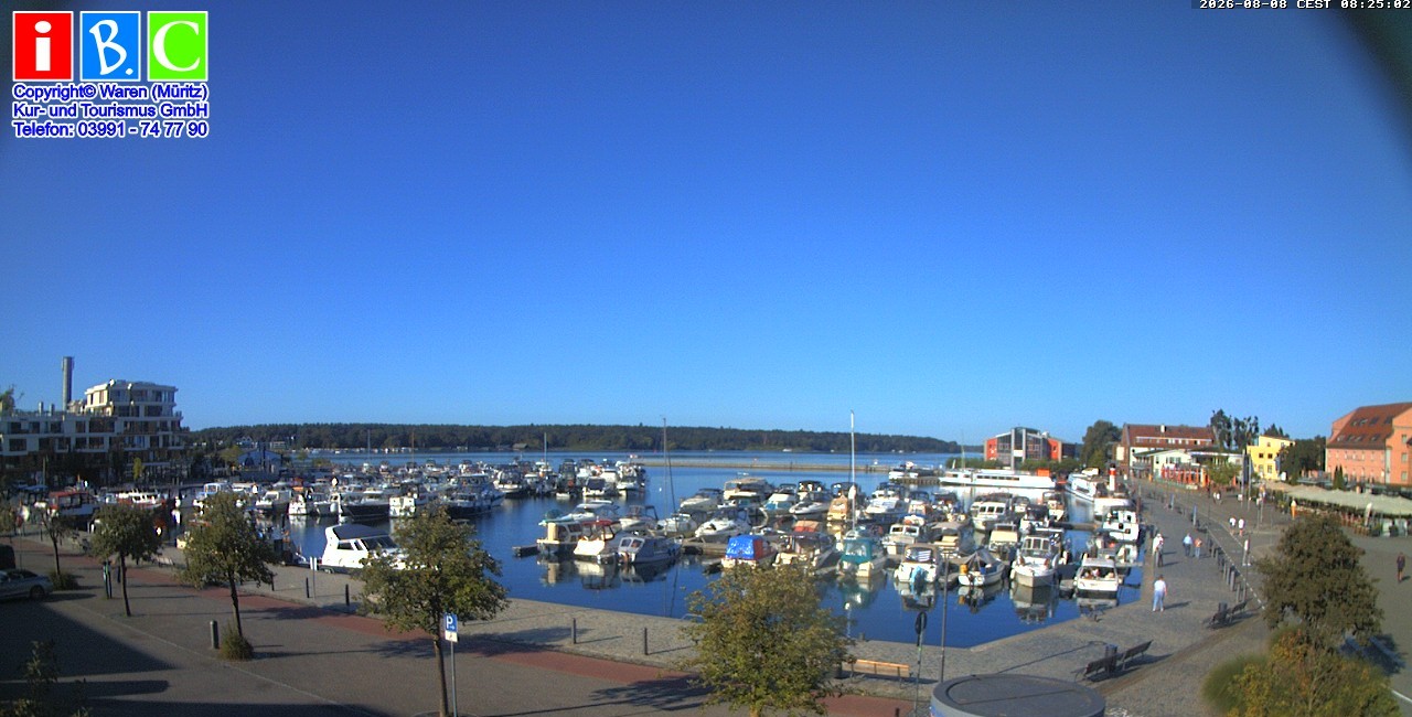 Archiv Foto Webcam Yachthafen Waren an der Müritz