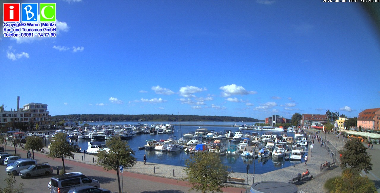 Archiv Foto Webcam Yachthafen Waren an der Müritz