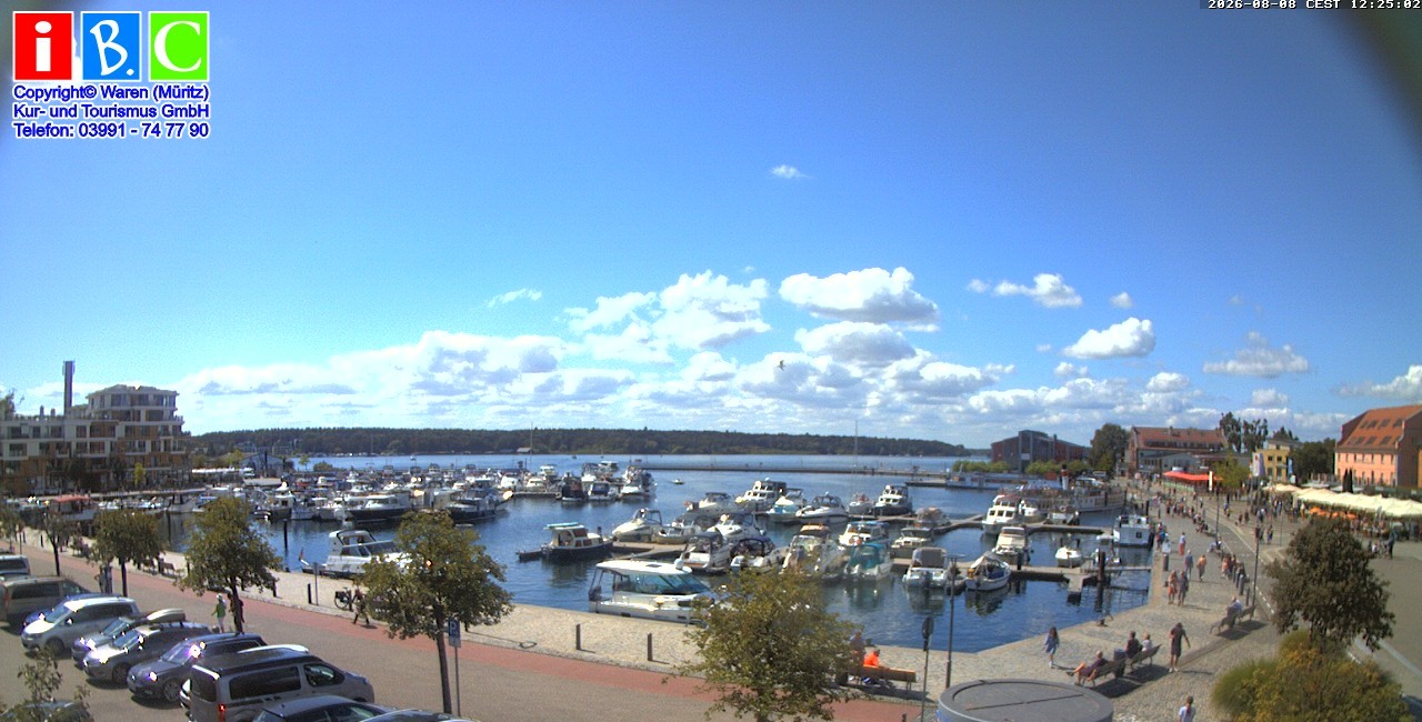 Archiv Foto Webcam Yachthafen Waren an der Müritz