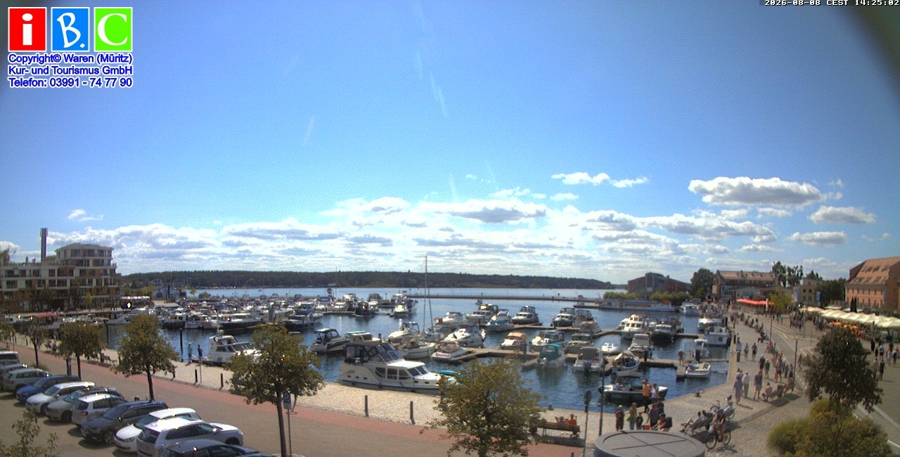 Archiv Foto Webcam Yachthafen Waren an der Müritz