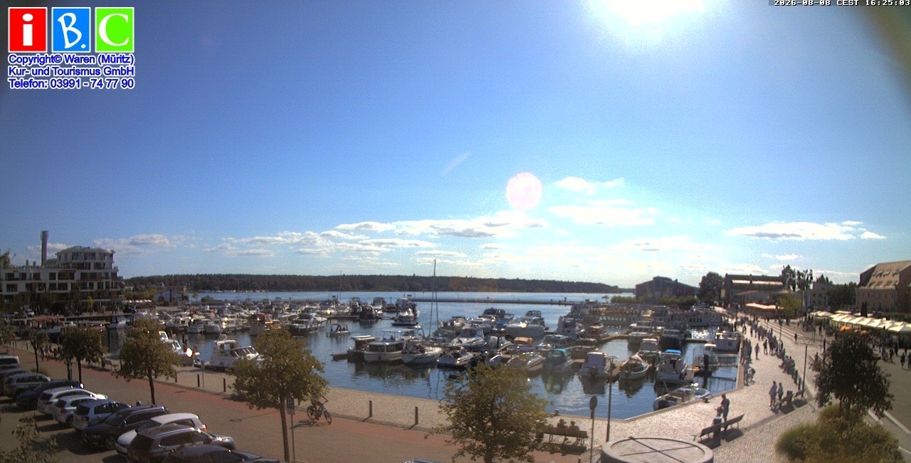 Archiv Foto Webcam Yachthafen Waren an der Müritz