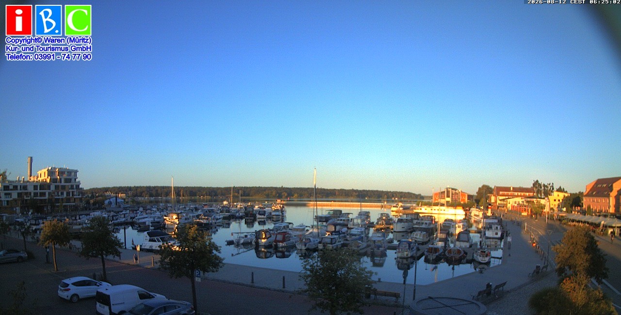 Archiv Foto Webcam Yachthafen Waren an der Müritz