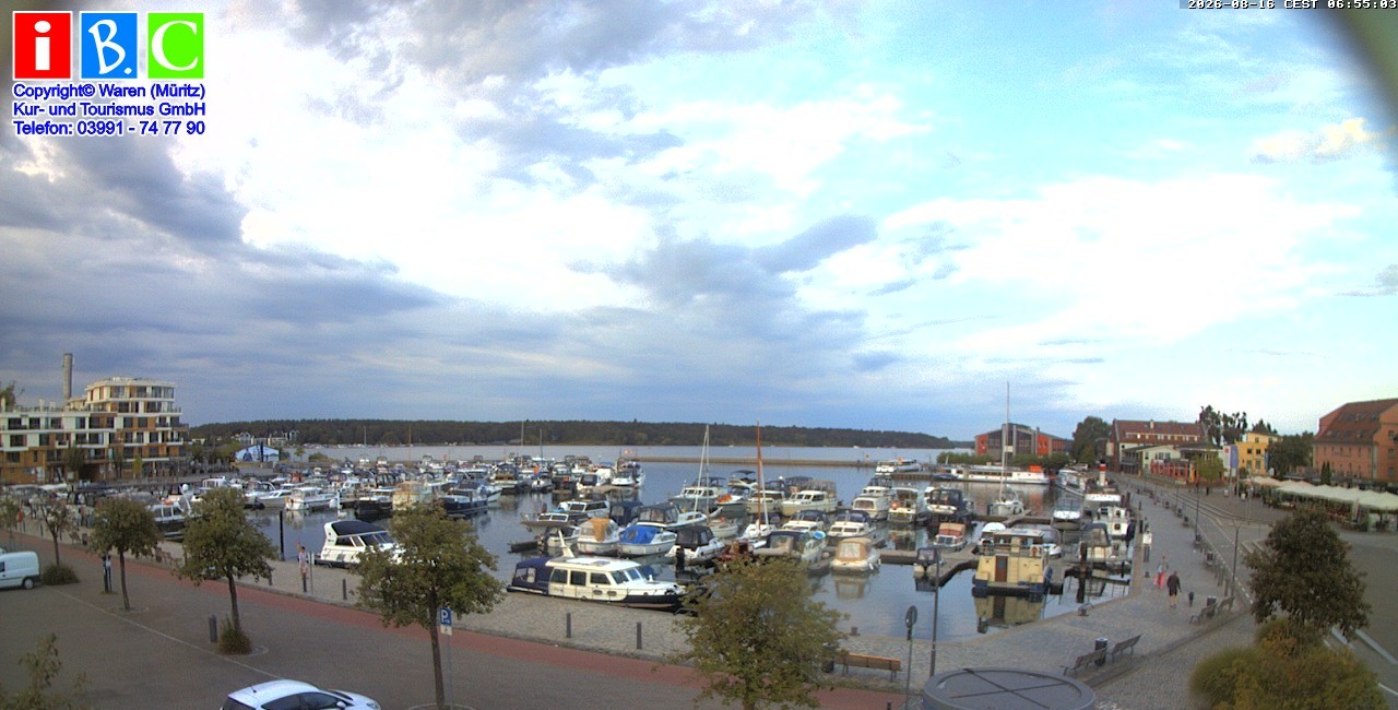 Archiv Foto Webcam Yachthafen Waren an der Müritz