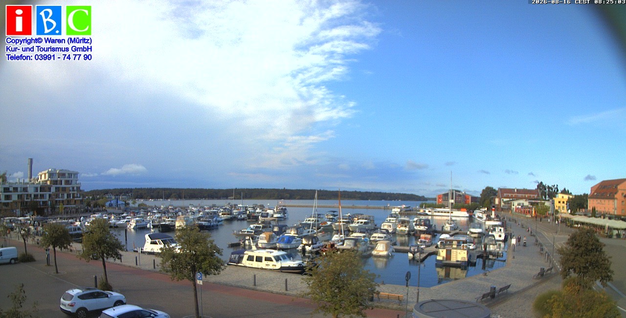 Archiv Foto Webcam Yachthafen Waren an der Müritz