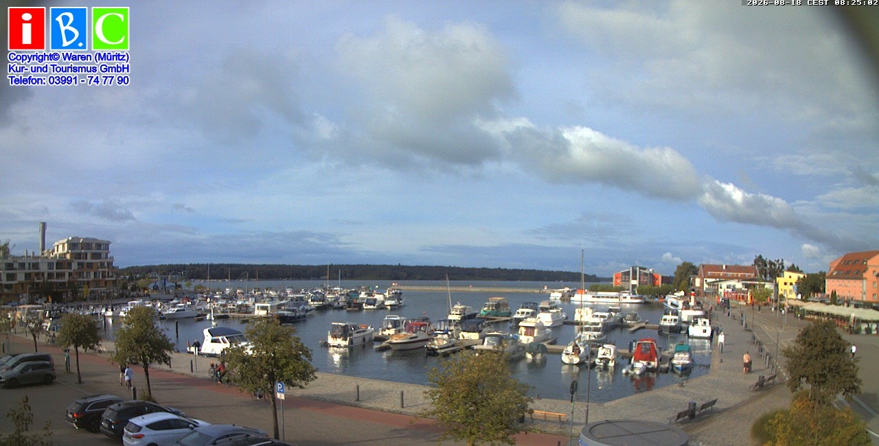 Archiv Foto Webcam Yachthafen Waren an der Müritz