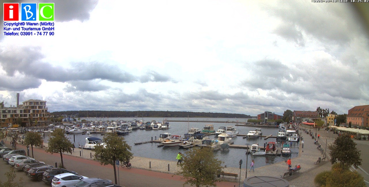 Archiv Foto Webcam Yachthafen Waren an der Müritz