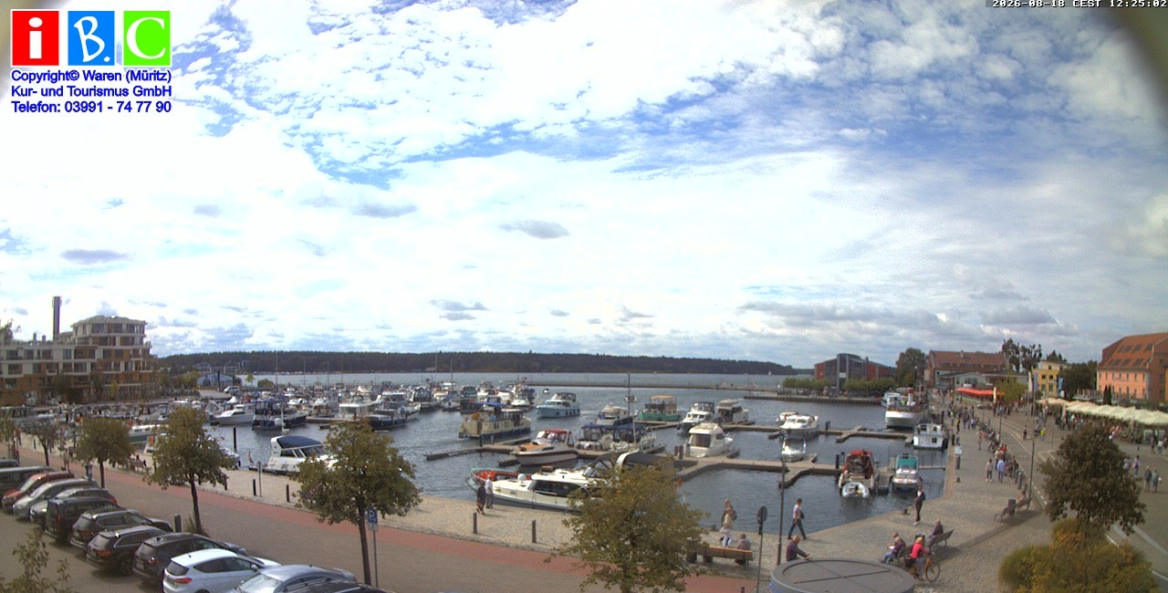 Archiv Foto Webcam Yachthafen Waren an der Müritz