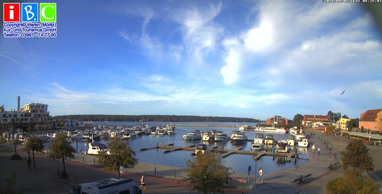 Archiv Foto Webcam Yachthafen Waren an der Müritz