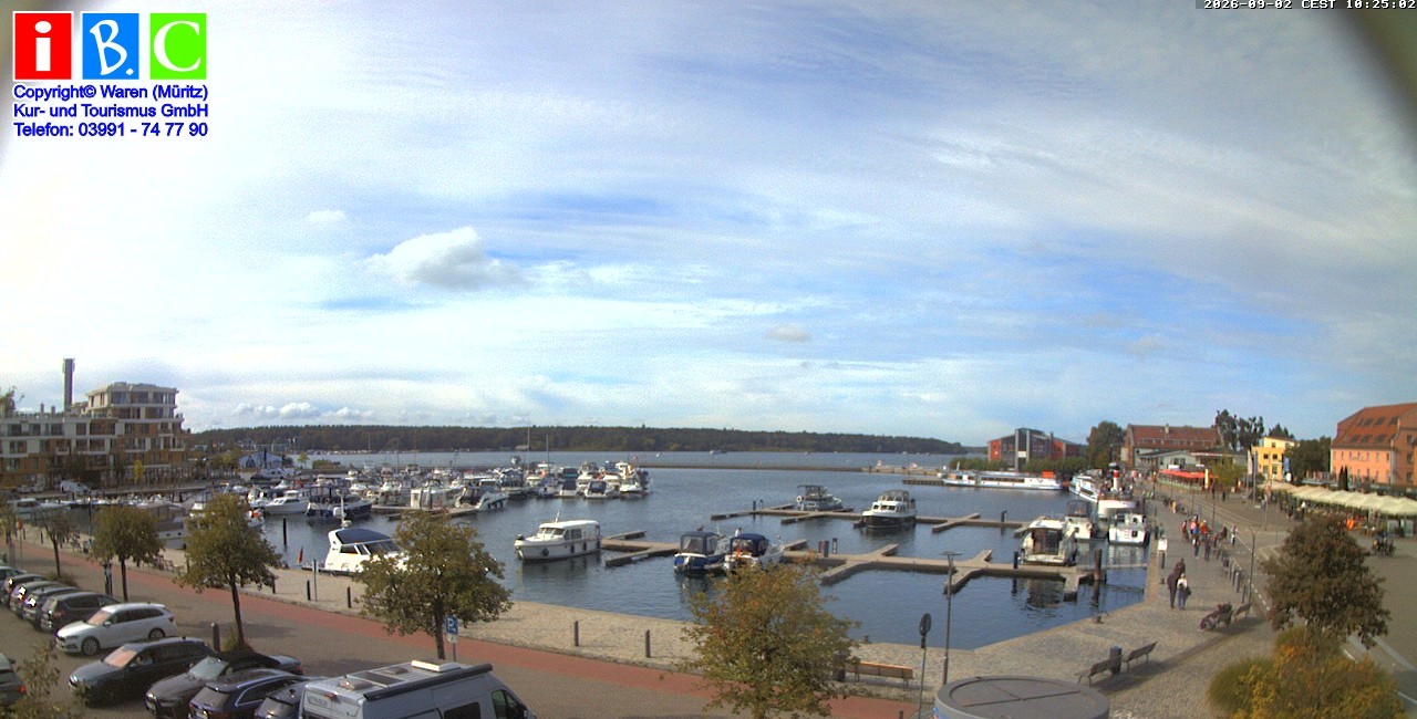 Archiv Foto Webcam Yachthafen Waren an der Müritz