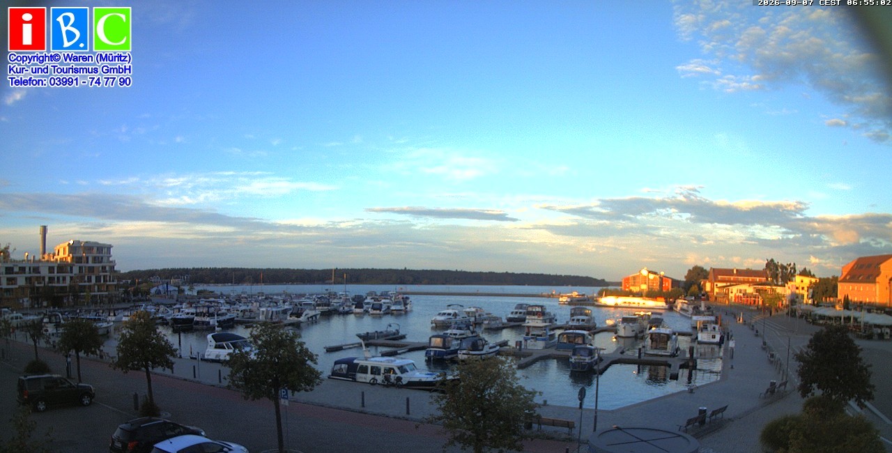 Archiv Foto Webcam Yachthafen Waren an der Müritz
