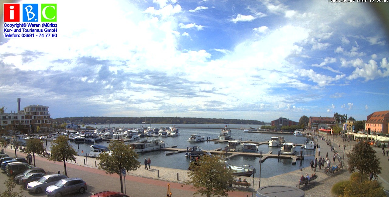 Archiv Foto Webcam Yachthafen Waren an der Müritz