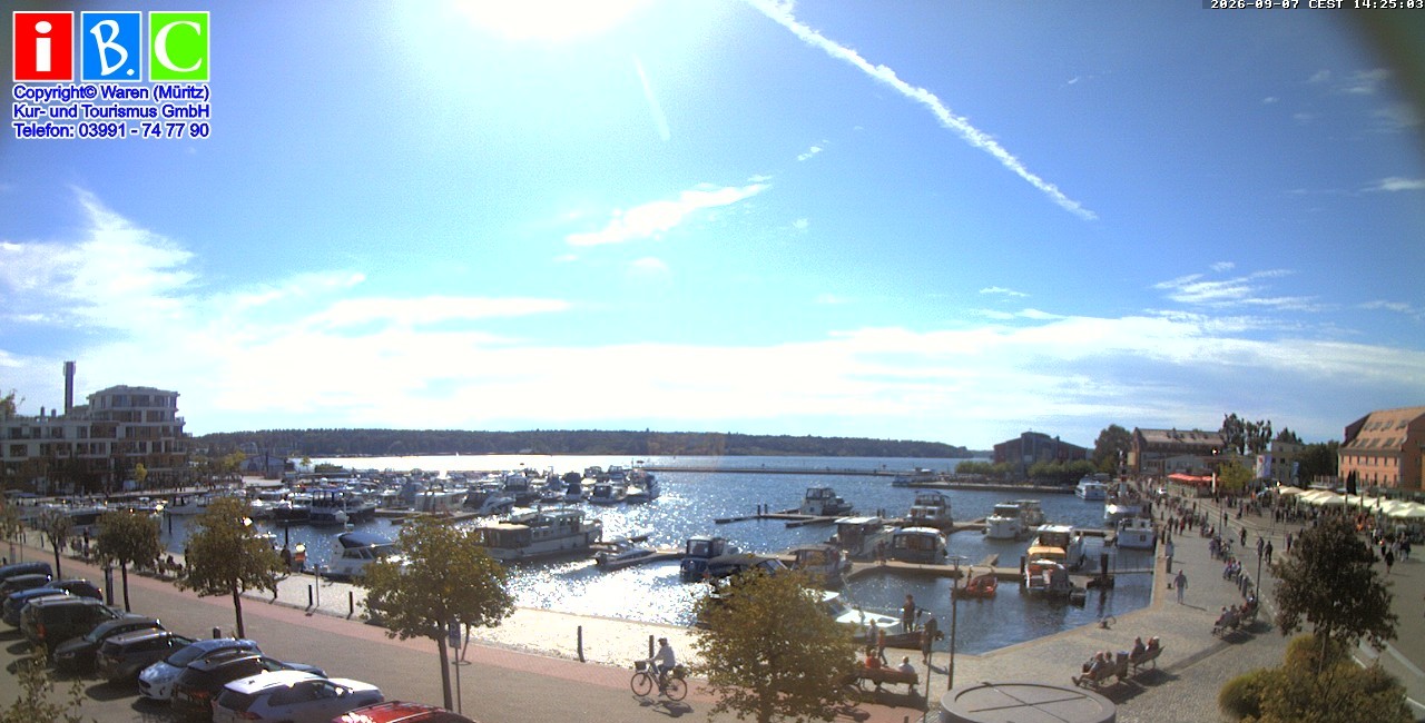 Archiv Foto Webcam Yachthafen Waren an der Müritz