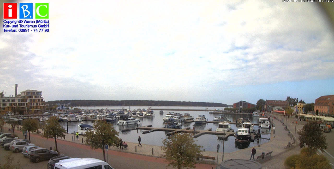 Archiv Foto Webcam Yachthafen Waren an der Müritz