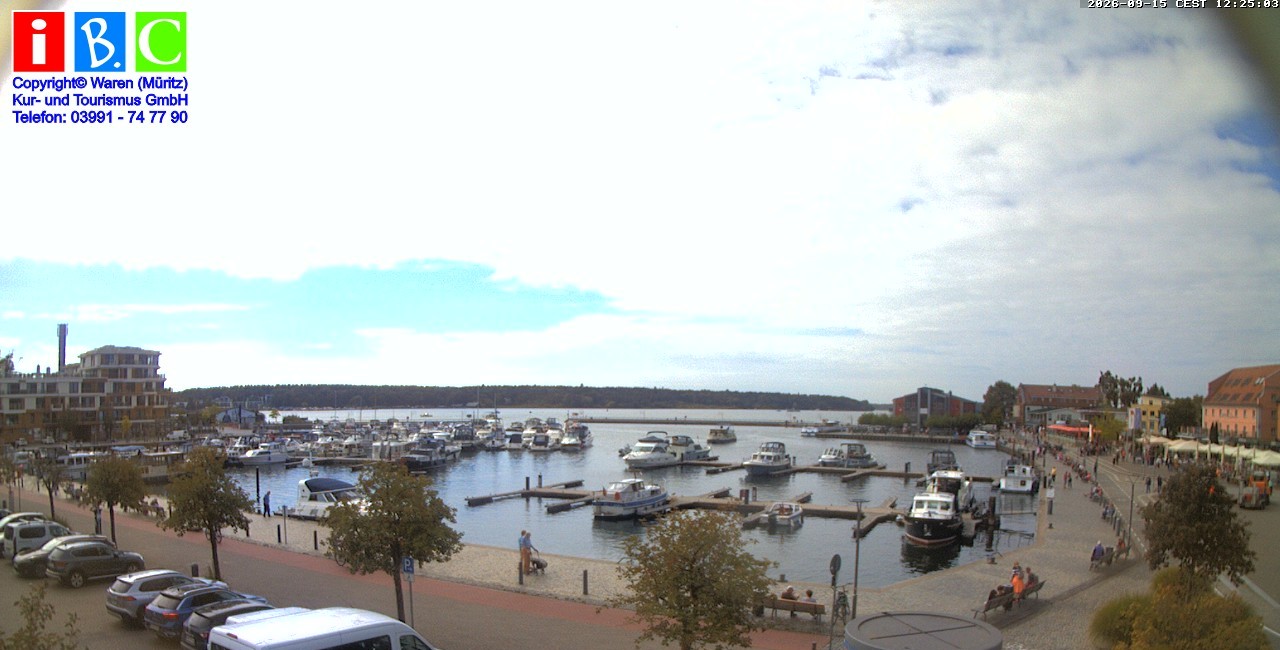 Archiv Foto Webcam Yachthafen Waren an der Müritz